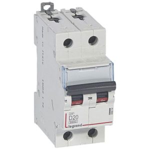 Interruptor DX³ 6000/10 kA 2P 230/400 V 25A CURVA D 408033 Legrand